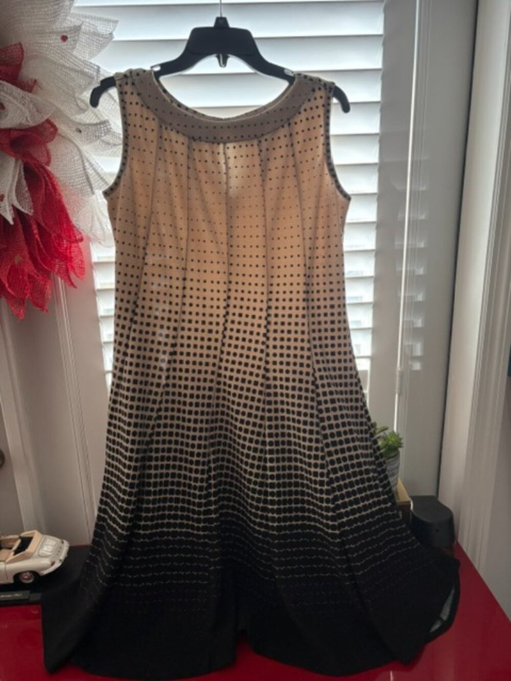 Dramatic Flare Gradient Dress